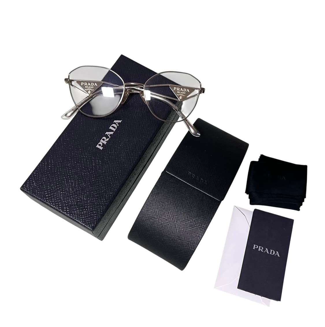 프라다 명품 골드 메탈 안경 여자명품 상품이미지2