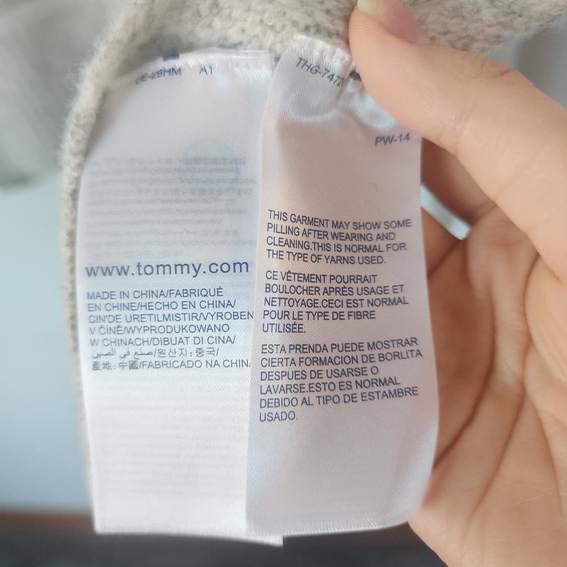 타미힐피거 스트라이프 터틀넥 니트 상품이미지4