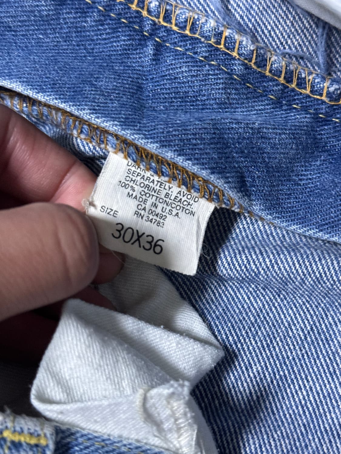 70s usa lee 200-0041 탈론 지퍼 데님팬츠 상품이미지5