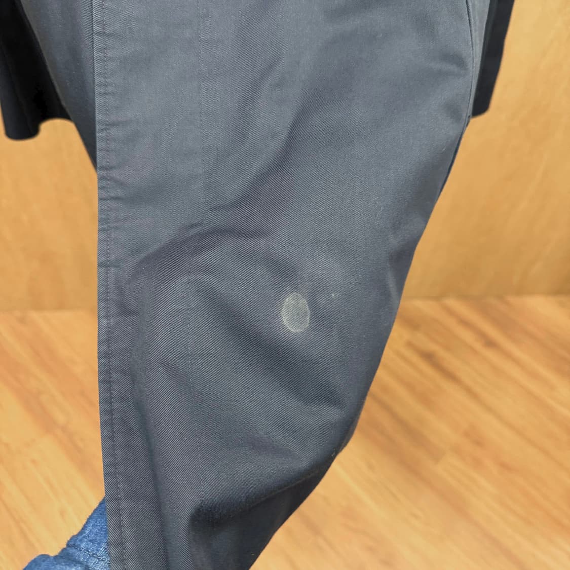 버버리 트렌치 코트 히든 버튼 울 체크 라이너 탈부착 디테일 딥 네이비 상품이미지8