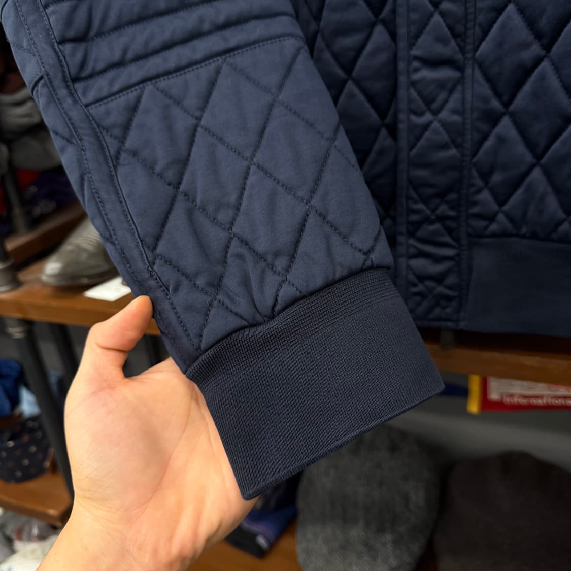 폴로 랄프로렌 신형 모델 투 웨이 집업 다이아몬드 퀼팅 봄버 자켓 퀄팅 상품이미지4