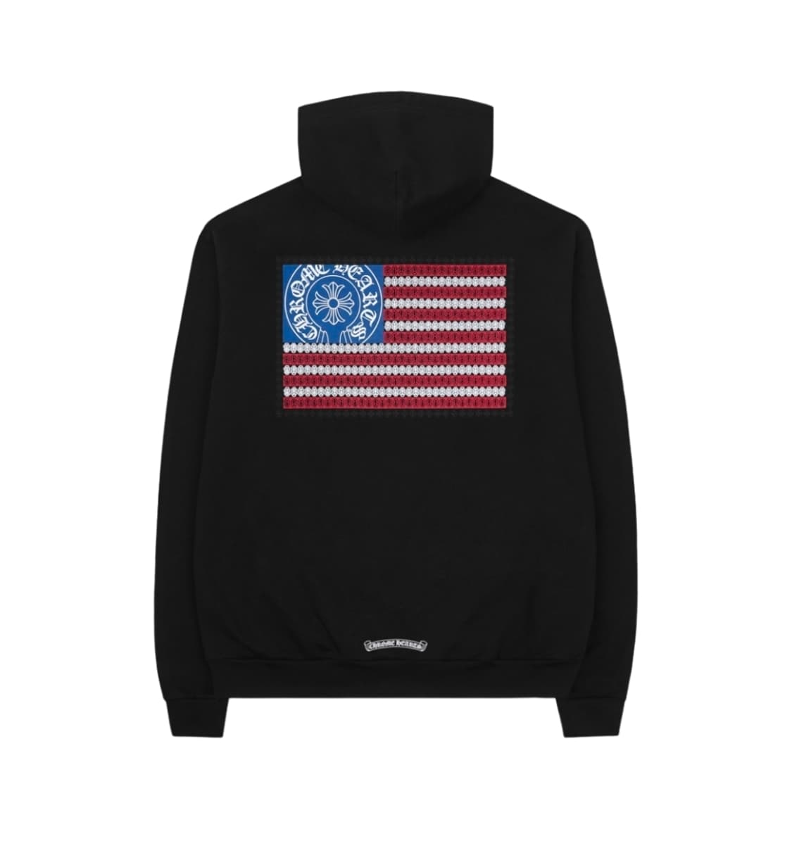 [XL] 크롬하츠 성조기 아메리칸 플래그 대거 후드 블랙 상품이미지1