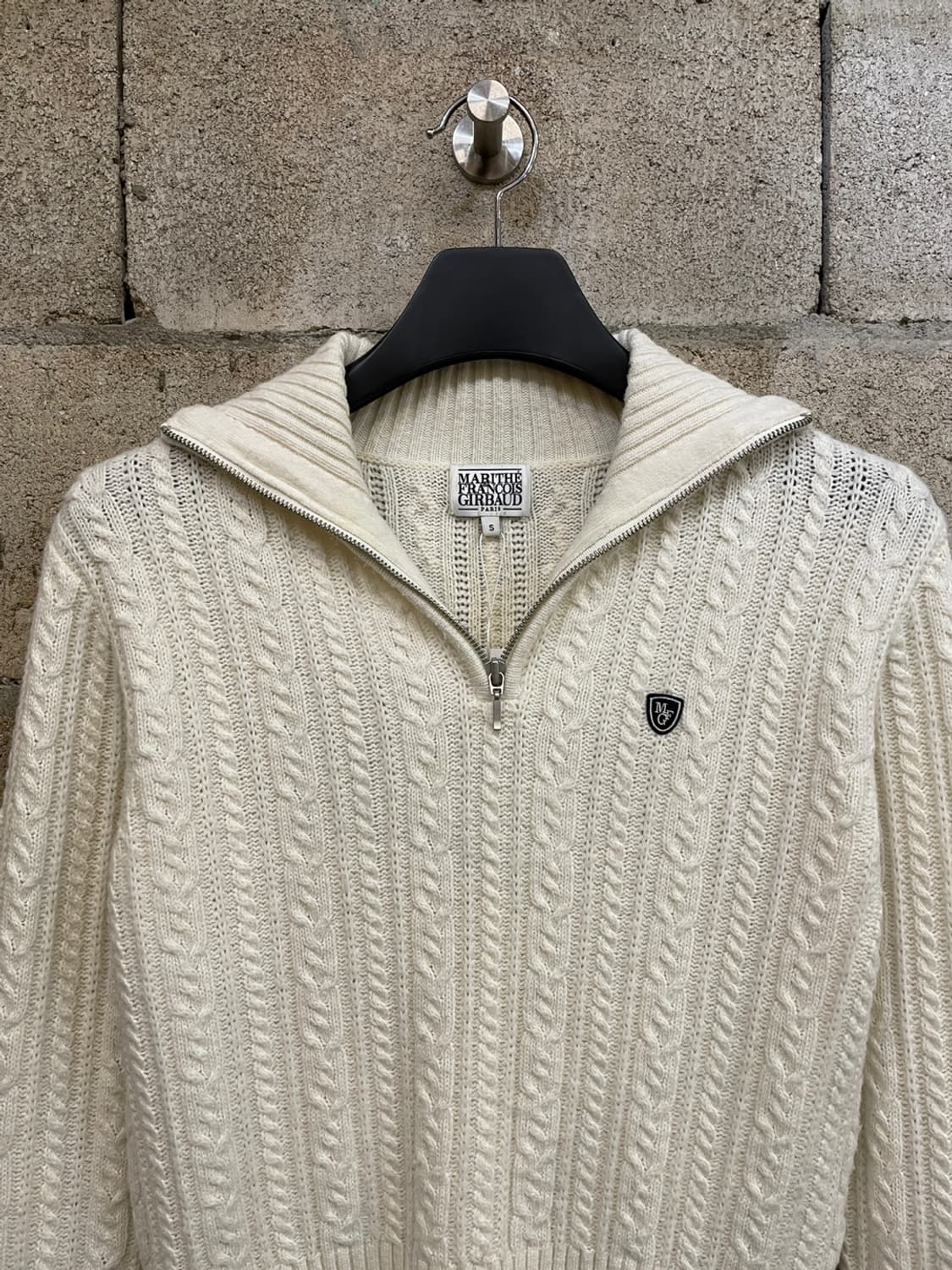 마리떼 프랑소와 저버 하프 집업 케이블 니트  상품이미지2