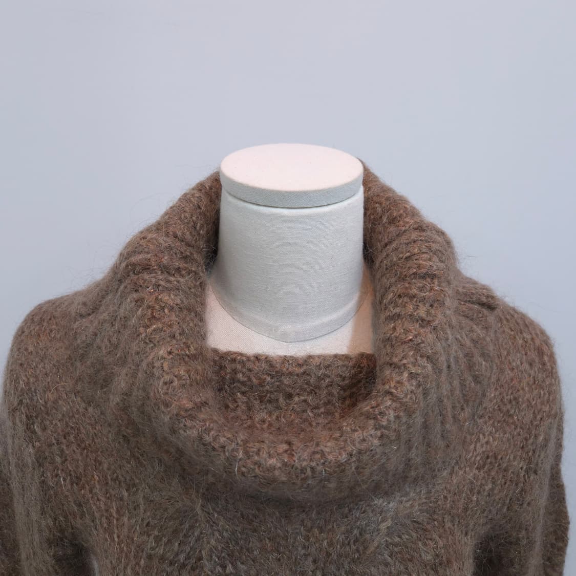 모헤어 터틀넥 브라운 니트 일본빈티지 상품이미지2
