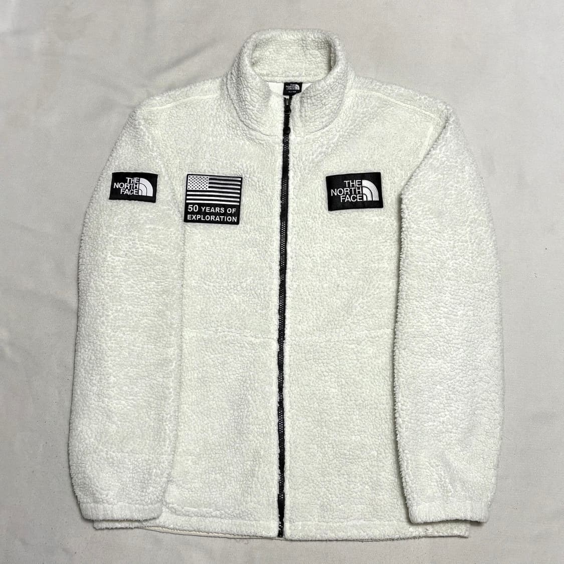 XL 노스페이스 화이트 플리스 상품이미지2