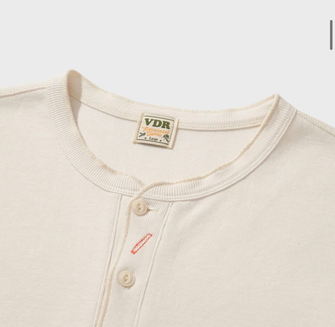 VDR BIKERS HENLY NECK T-SHIRT [Vanilla] 상품이미지2