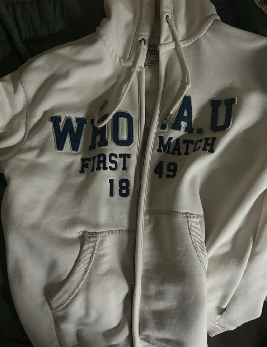 후아유 후드집업 아이보리  상품이미지1