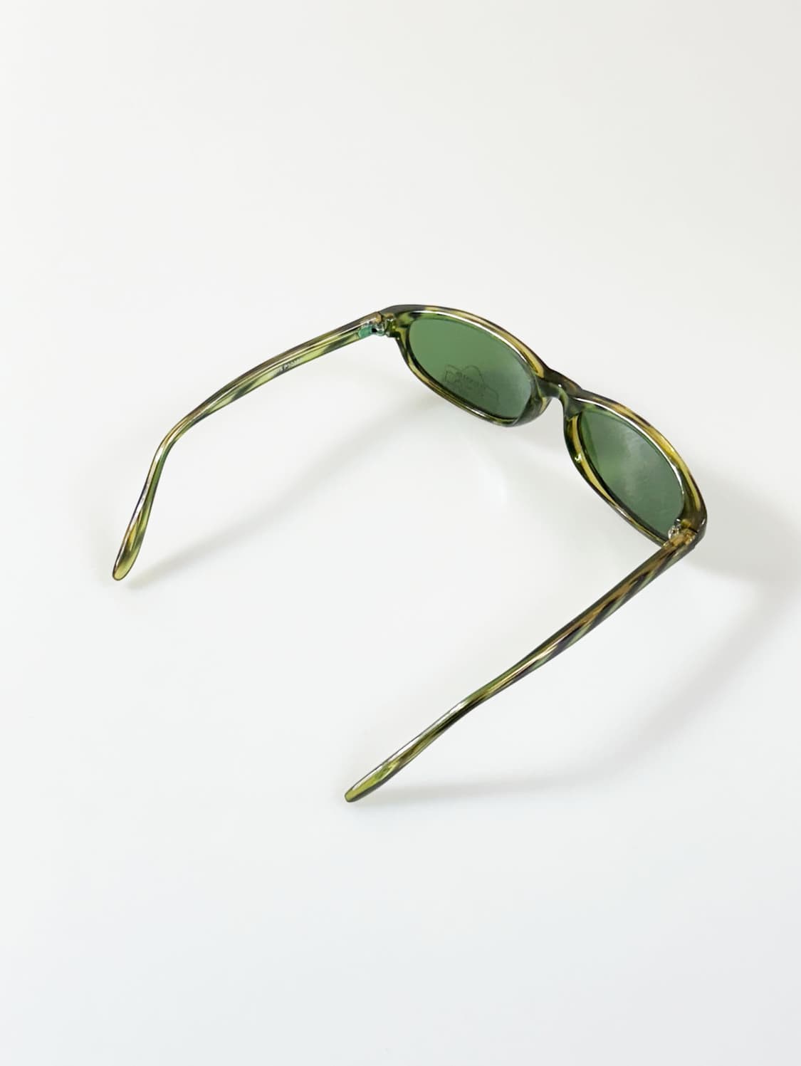 90s BEDIS 그린 마블 스퀘어 빈티지 선글라스 상품이미지5