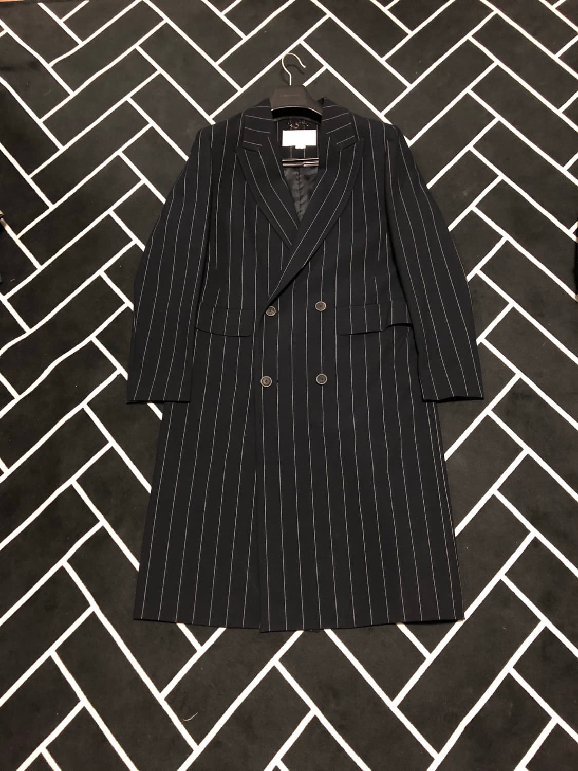 (새제품80%할인초특가)리버클래시 더블레스트라이프 코트/옴므 준지 우영미 상품이미지1