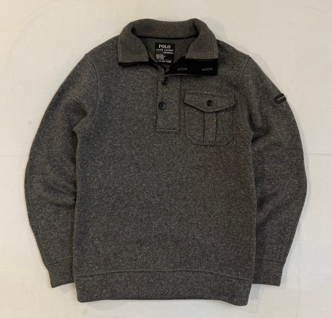 폴로 랄프로렌 신칠라 반집업 플리스 그레이 상품이미지1