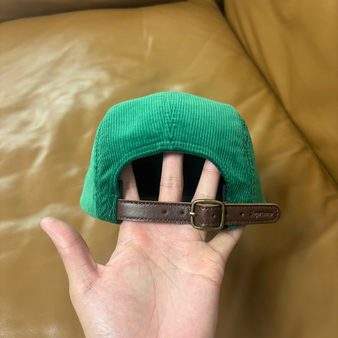 Supreme 슈프림 코듀로이 로로피아나 그린 캠프캡 모자 상품이미지7