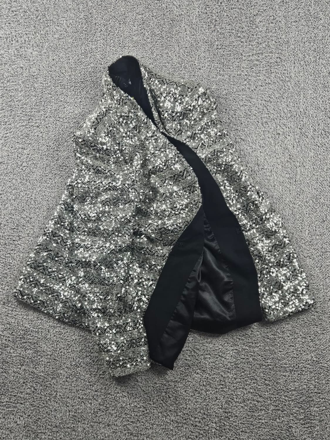 ZARA 실버 스팽글 블레이저 자켓 ( XL ) / 11248 상품이미지4