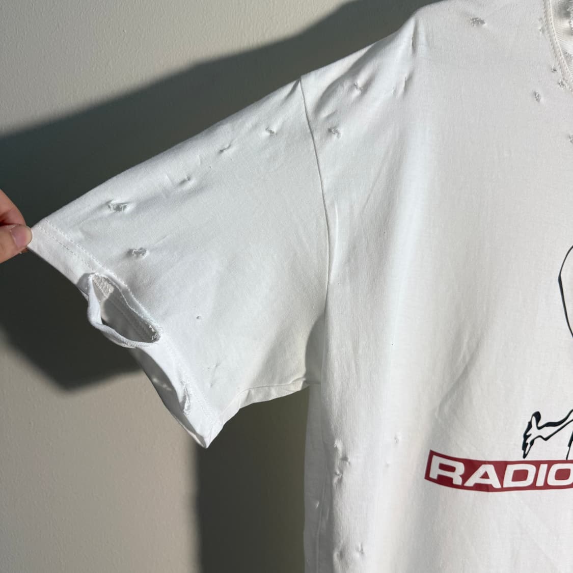 락스타 라디오헤드 빈티지 데미지 디스트레스 밴드 티셔츠  상품이미지3