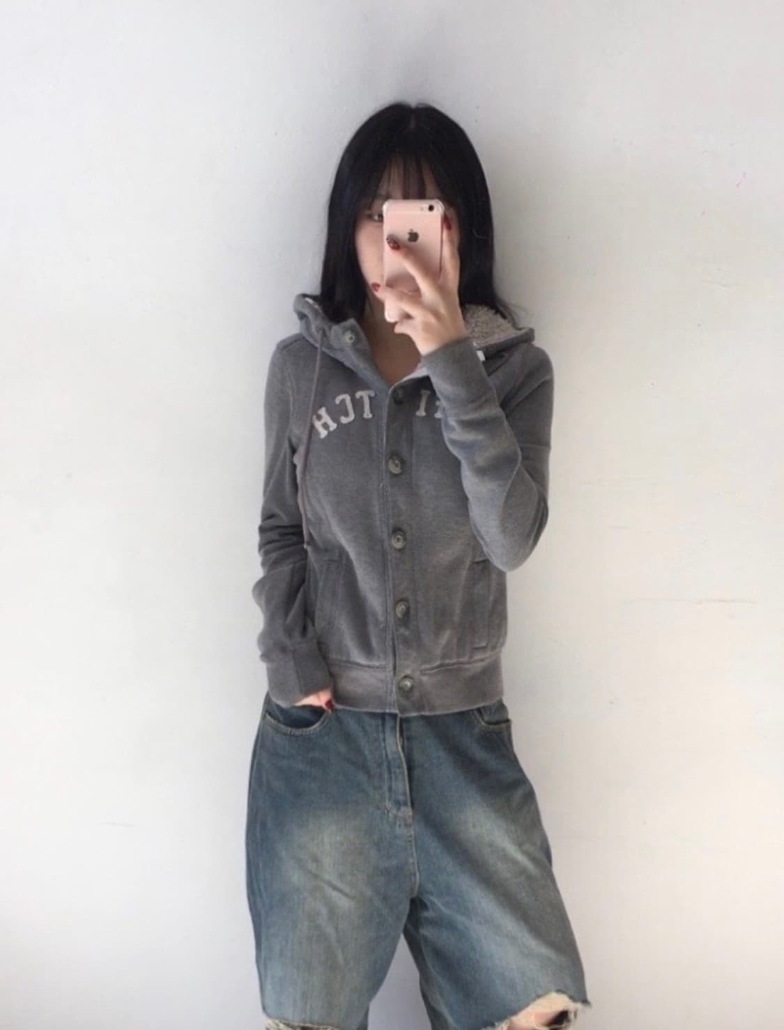 아베크롬비 버튼 후드집업 상품이미지1