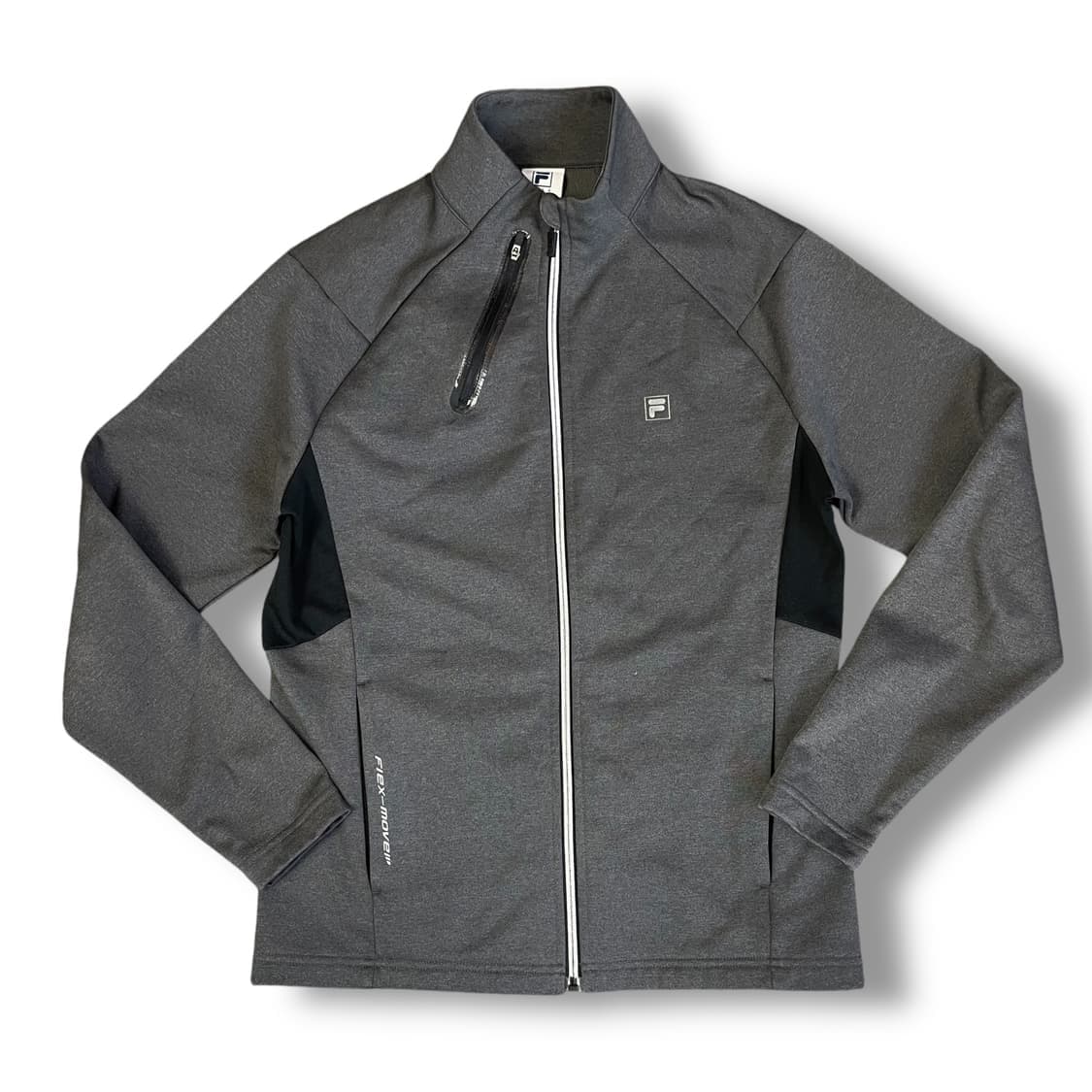 FILA 휠라 그레이 안감기모 져지 트랙탑 95 상품이미지1