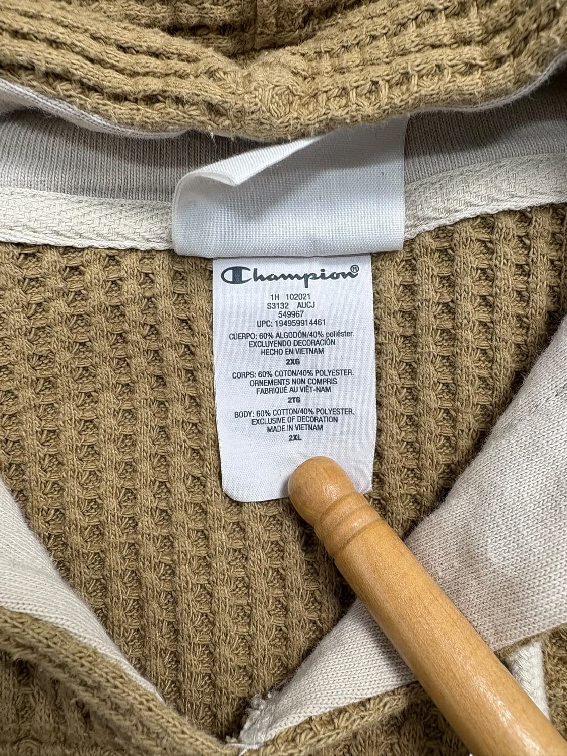 챔피온 와플 니트 풀오버 후드티 상품이미지6