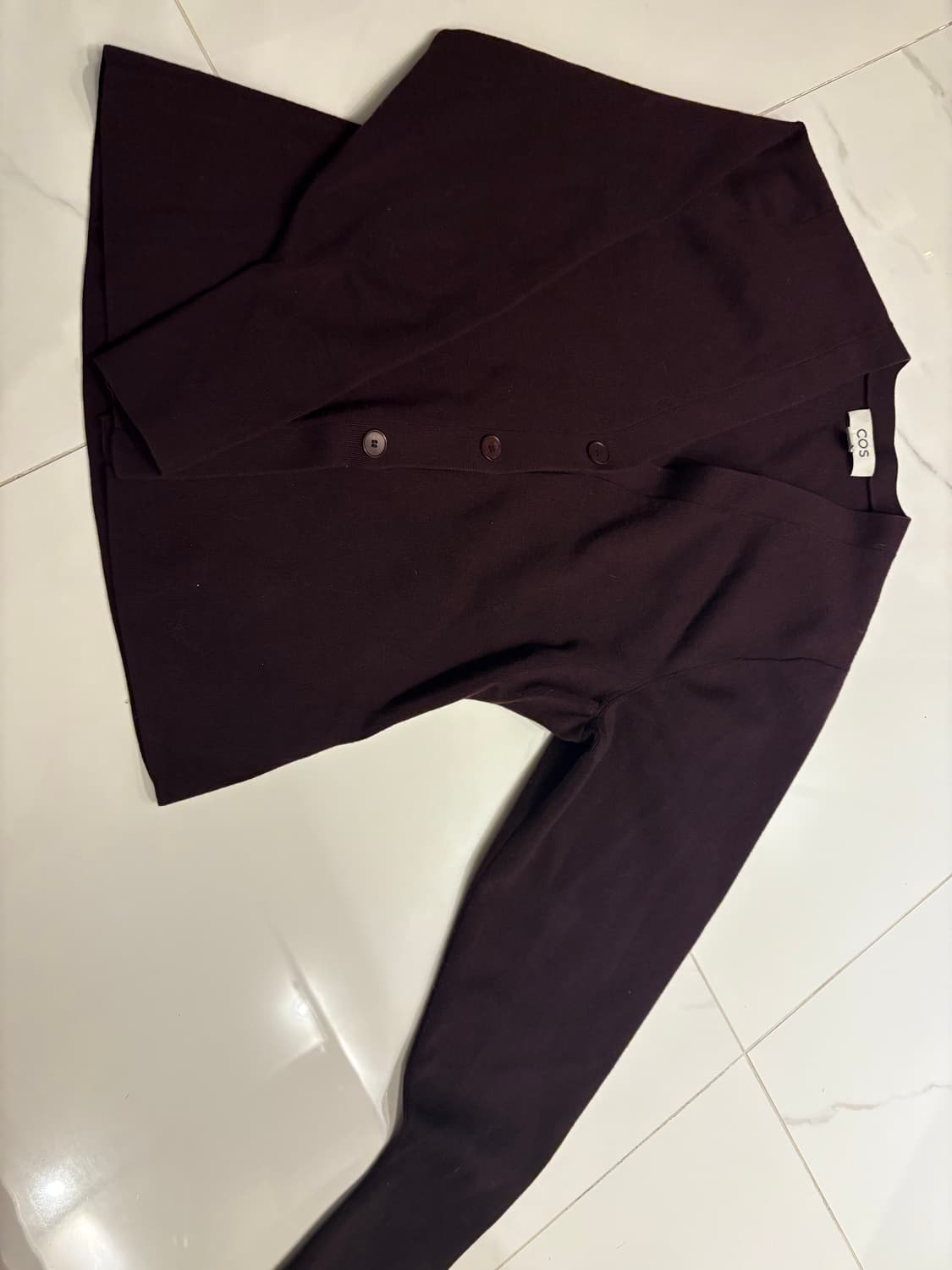 코스 버건디 가디건 상품이미지1