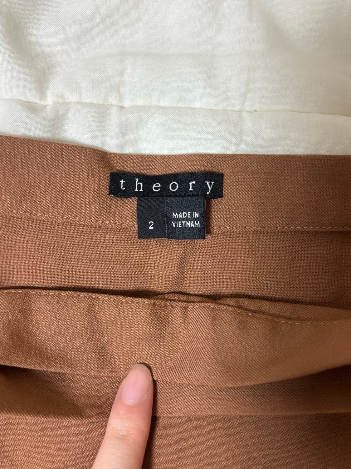 띠어리 브라운 랩스커트 미니 스커트 상품이미지2