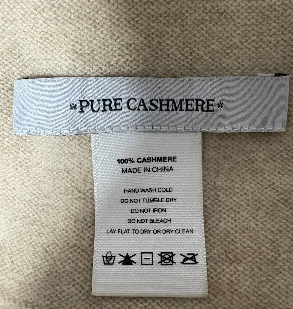 퓨어캐시미어 목도리 - 그레이, 베이지 상품이미지3