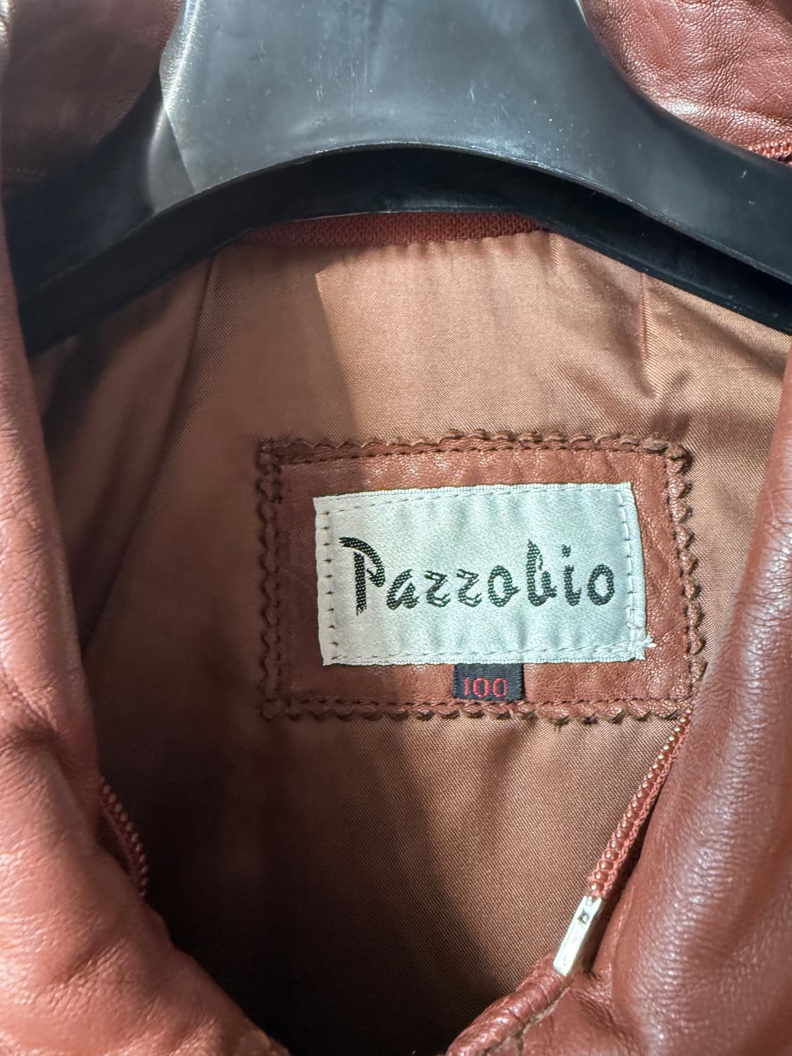 Pazzolio 양피 100% 레더 블루종 size 100 상품이미지7