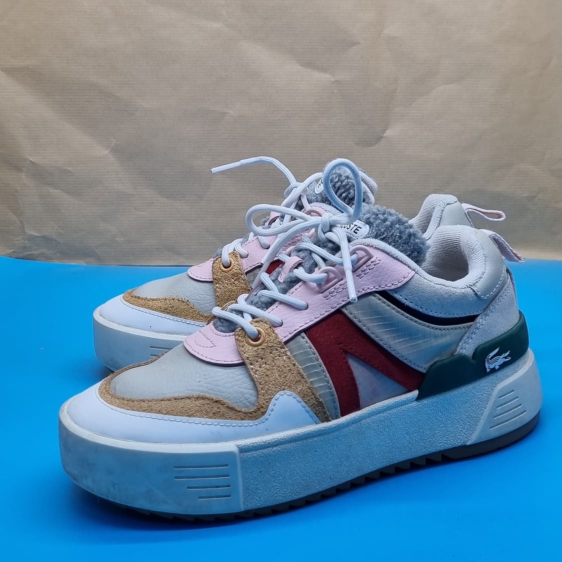 라코스테 L002 레더 스니커즈37 235 상품이미지1