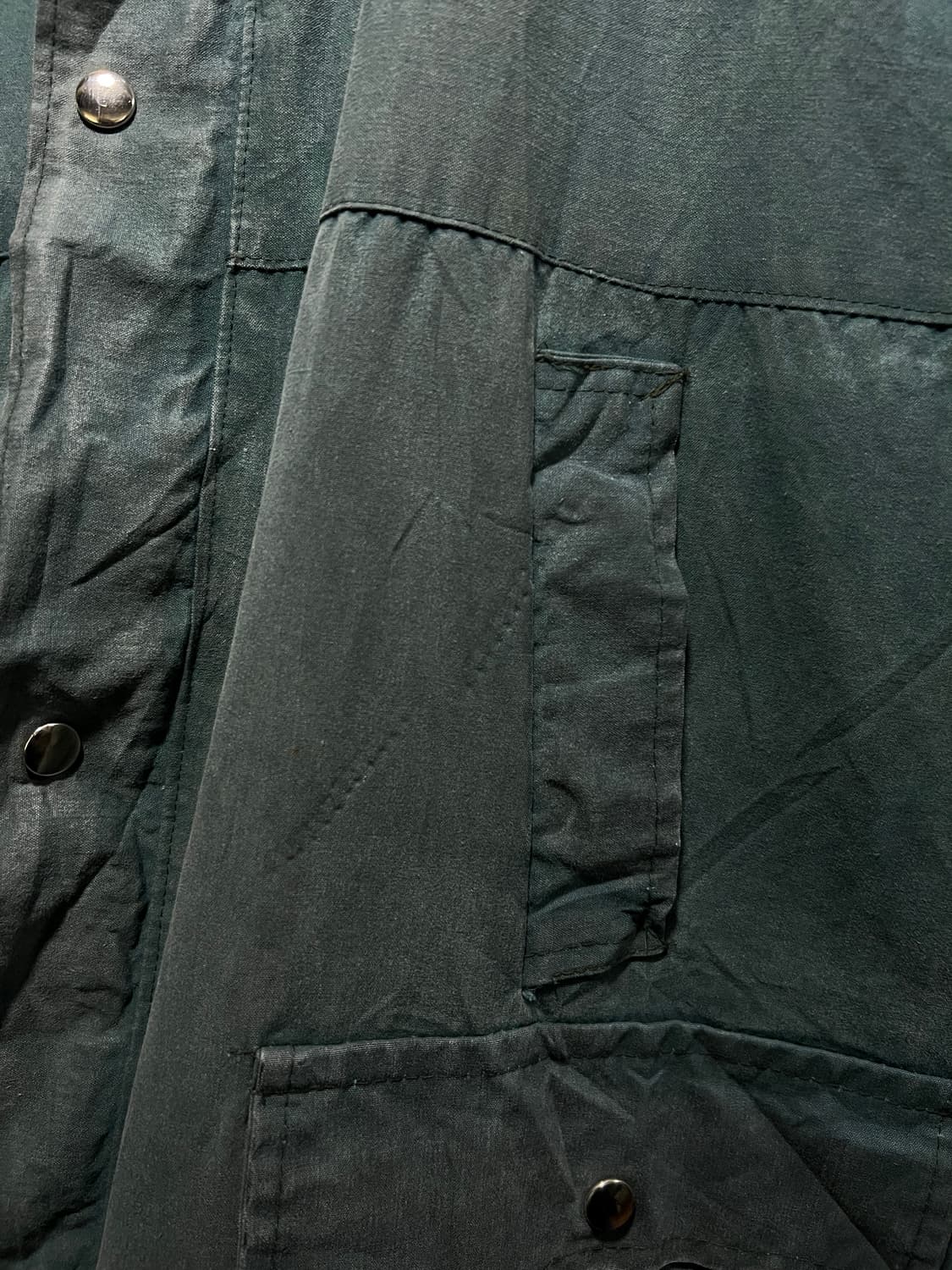 [M]90's Made in England 체크 라이닝 왁스드 헌팅 자켓 상품이미지3