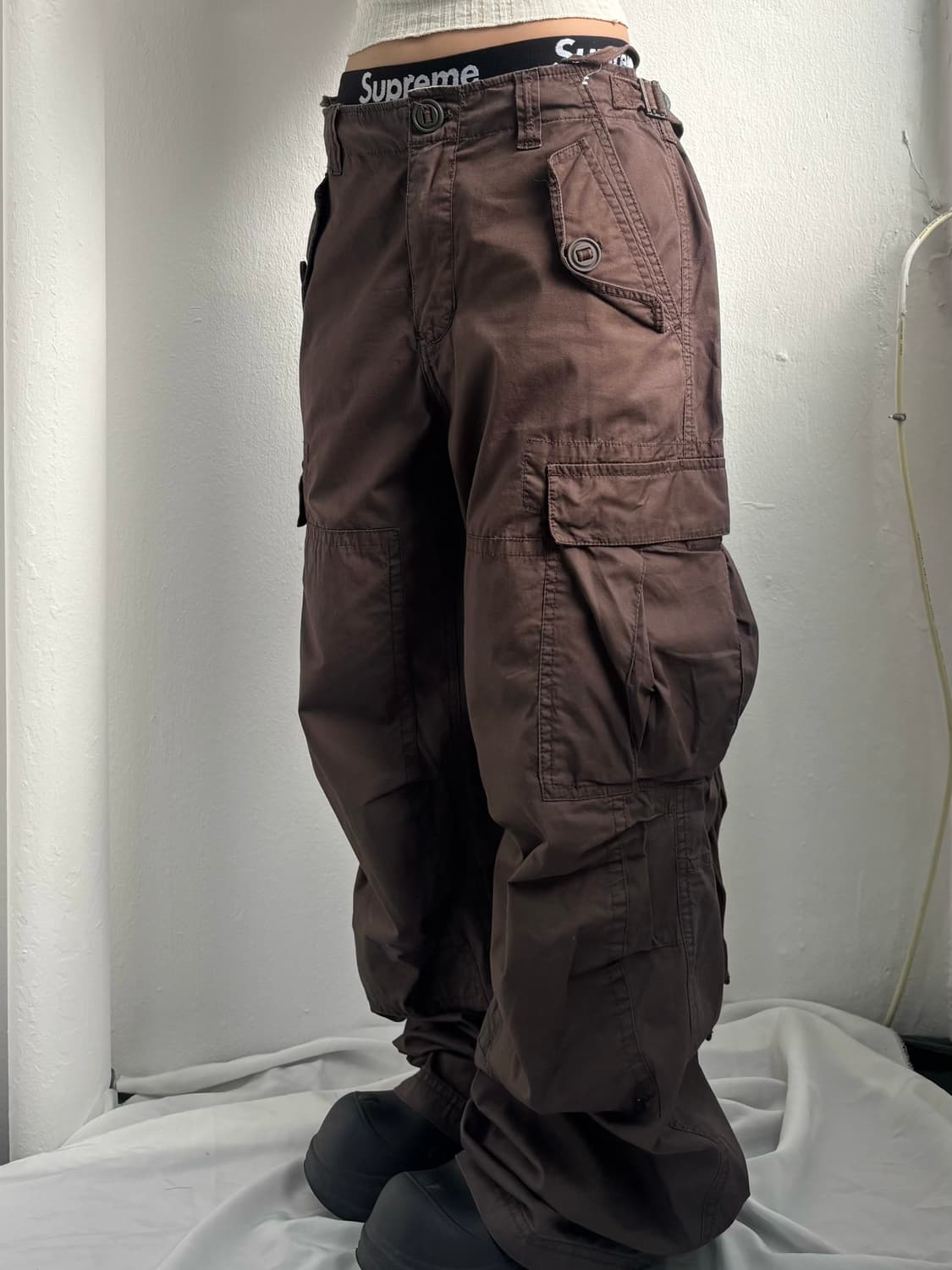 Vintage Brown Cargo Pants 상품이미지4