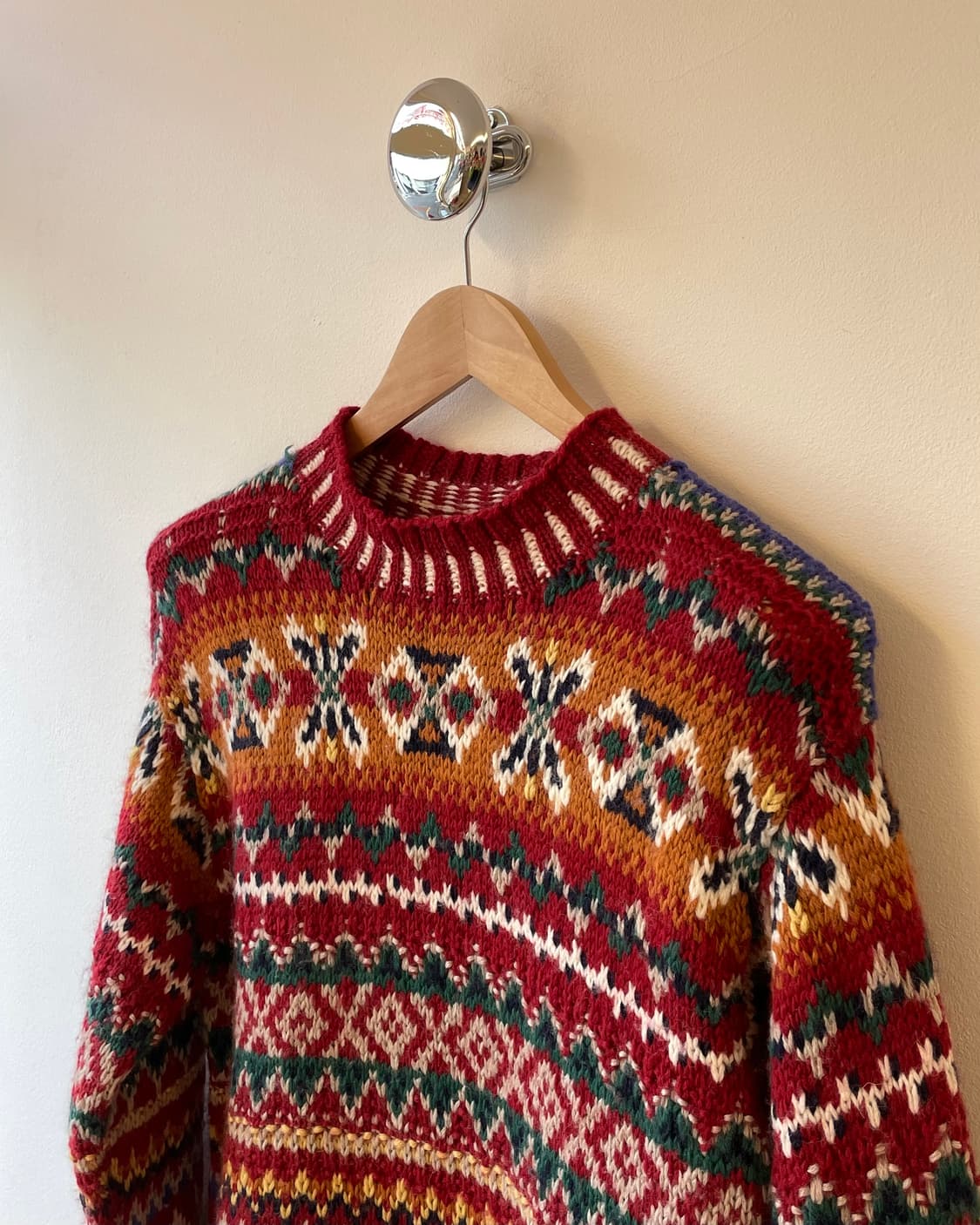 Vintage Fair isle wool sweater 페어아일 스웨터 상품이미지2