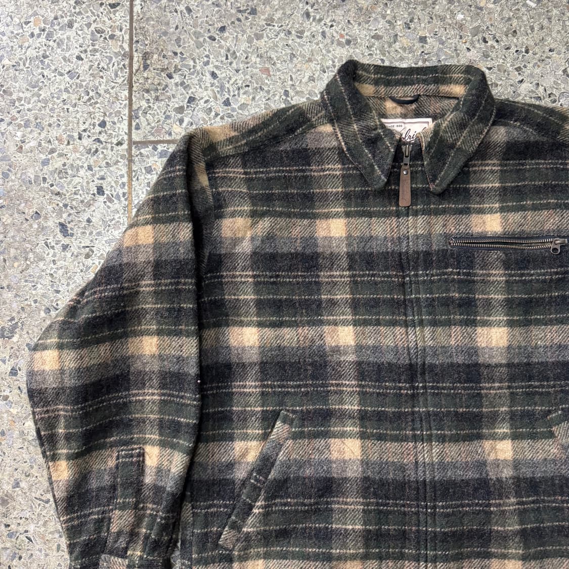 [M~L] Woolrich 울리치 체크 울 집업 자켓 상품이미지4