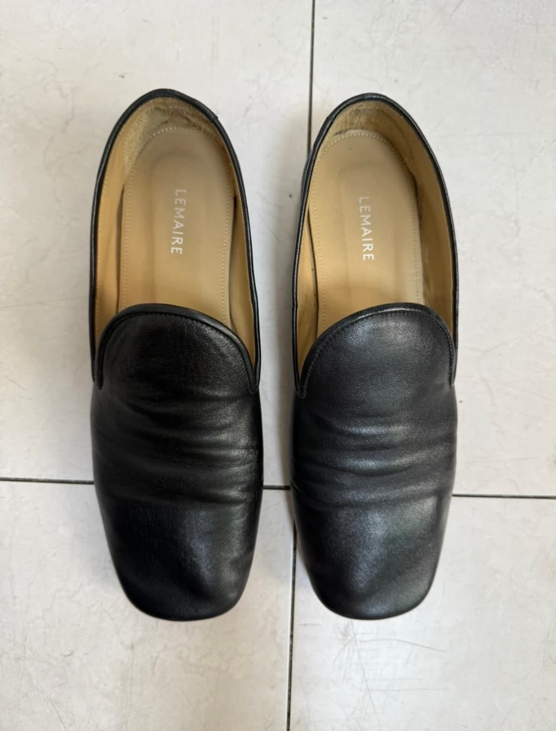 르메르 블랙 레더 로퍼 38 (250mm) 상품이미지2