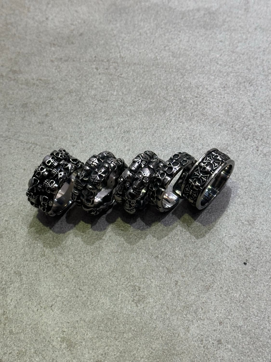 Cutting skull ring - 커팅 스컬 반지 상품이미지2
