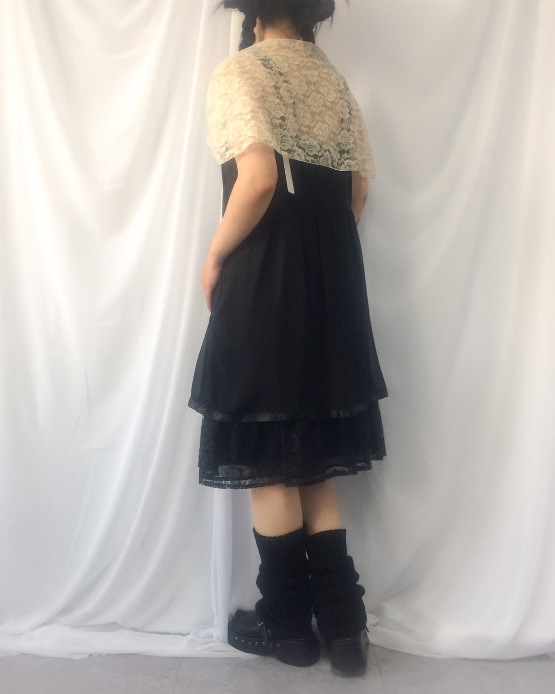 Lace bolero layered sleeveless onepiece 상품이미지9