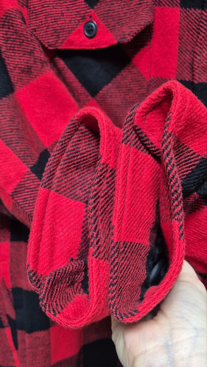 R13 체크 퀼팅코트  상품이미지6