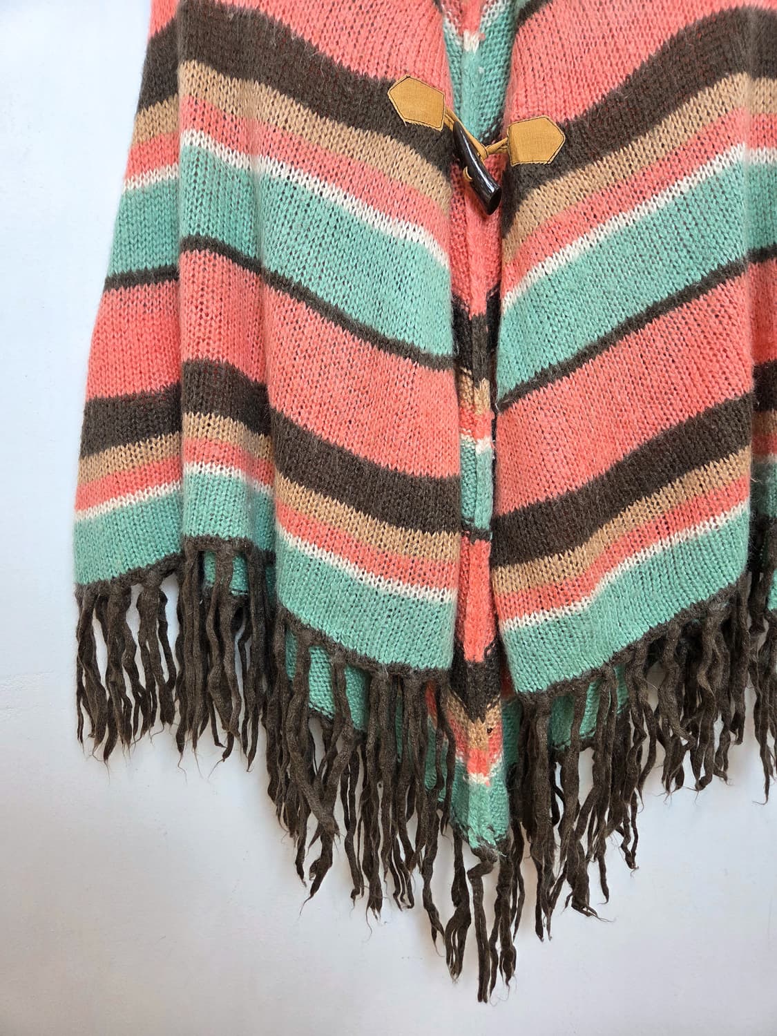 Cecil mcbee 무지개떡 케이프 가디건 상품이미지3