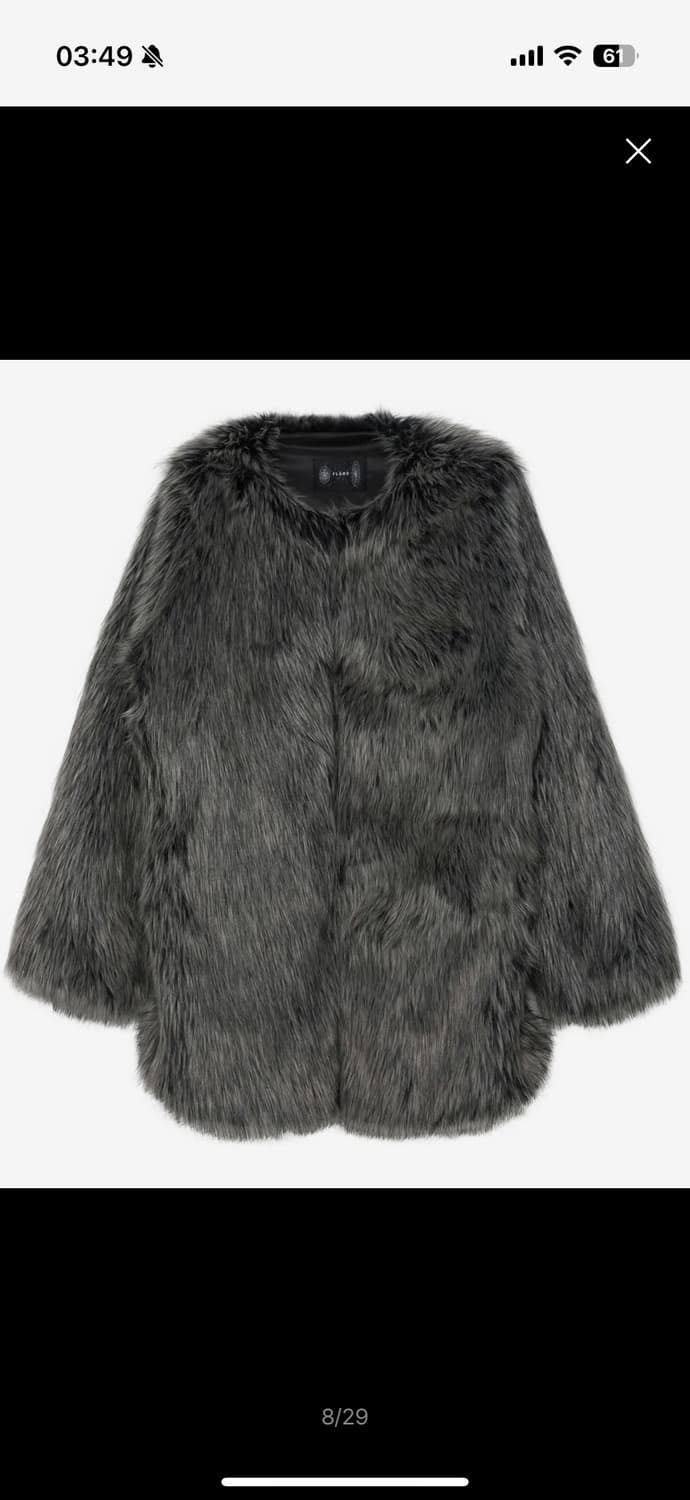 플레어업 퍼 자켓 Fur Jacket (FL-046_Charcoal) 상품이미지3
