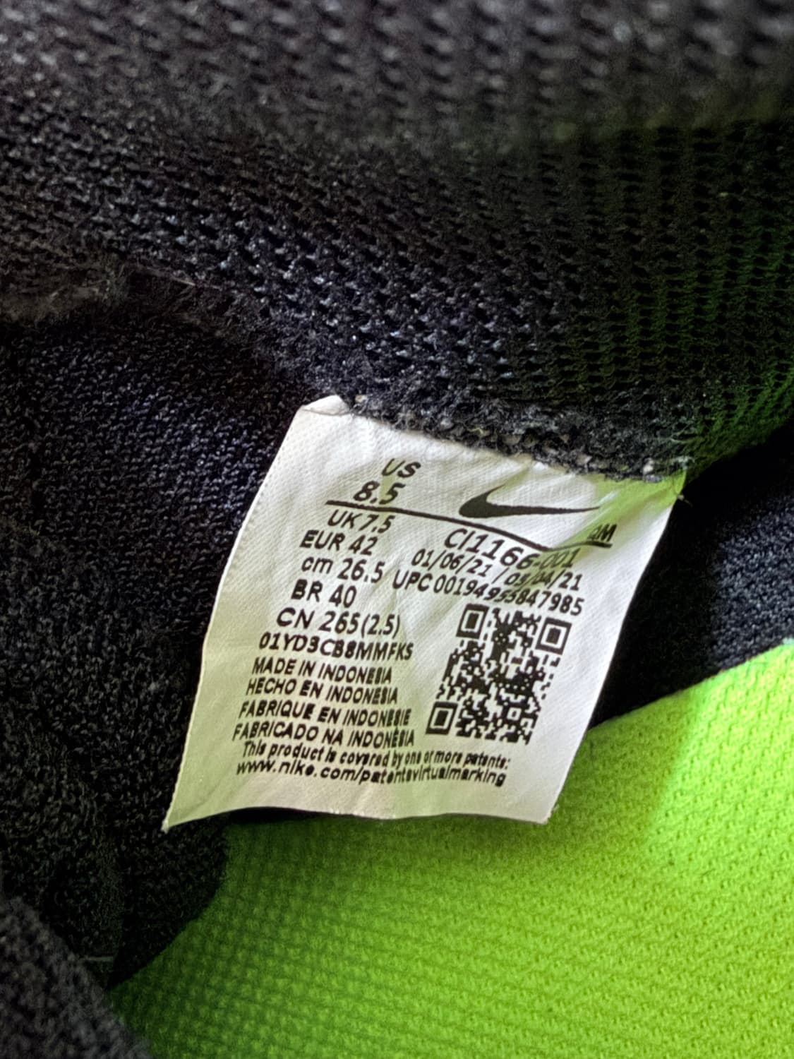 나이키 블레이저 미드 77 석류 블랙 265 상품이미지8