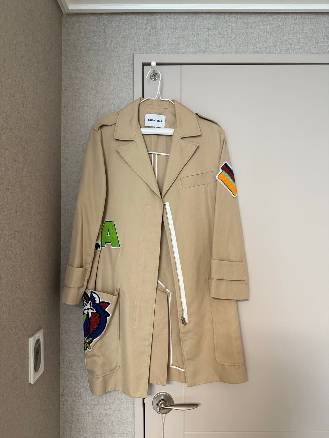 빔바이롤라 패치 워크 트랜치 자켓 상품이미지1