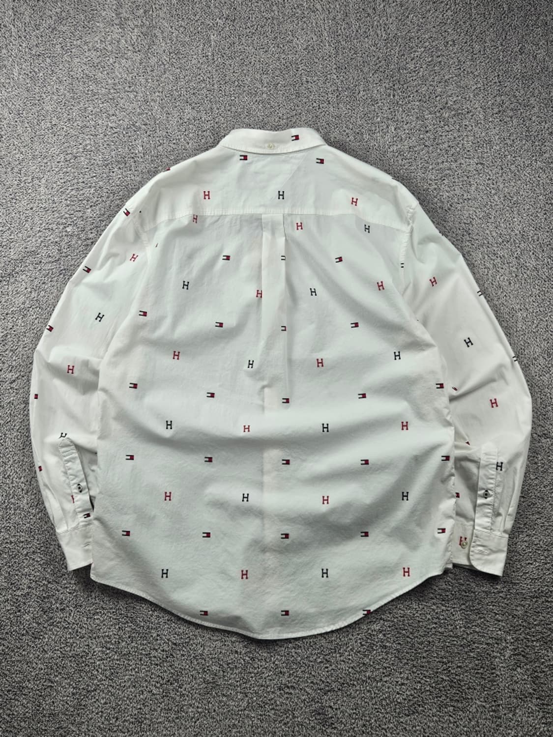 타미힐피거 스펠 로고 패턴 코튼 셔츠 ( XL ) / 11081 상품이미지5