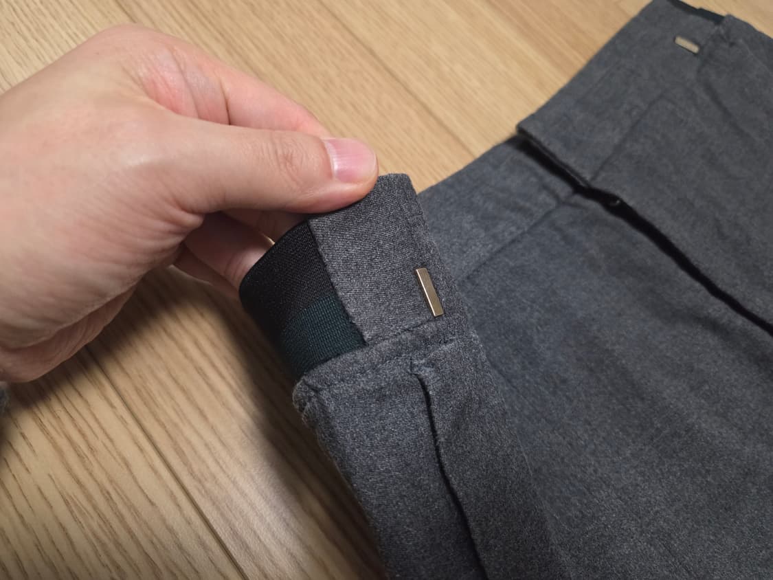 시스템 옴므 그레이 밴딩 슬랙스 팬츠 상품이미지5