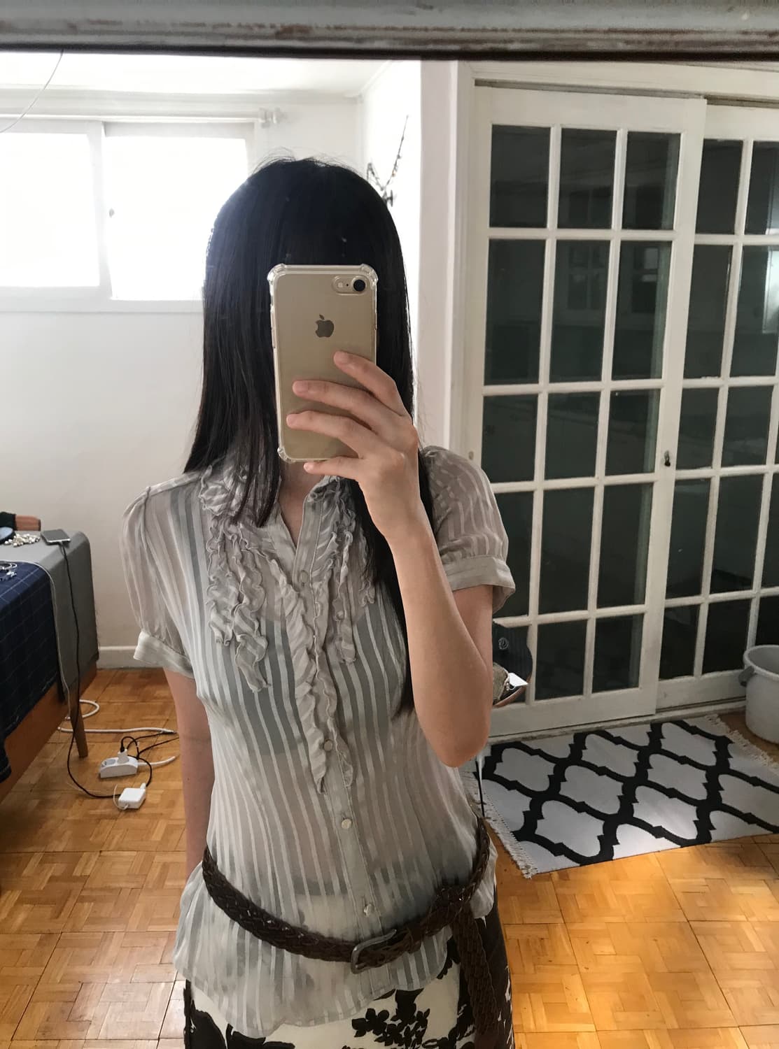 vintage frill blouse 상품이미지4
