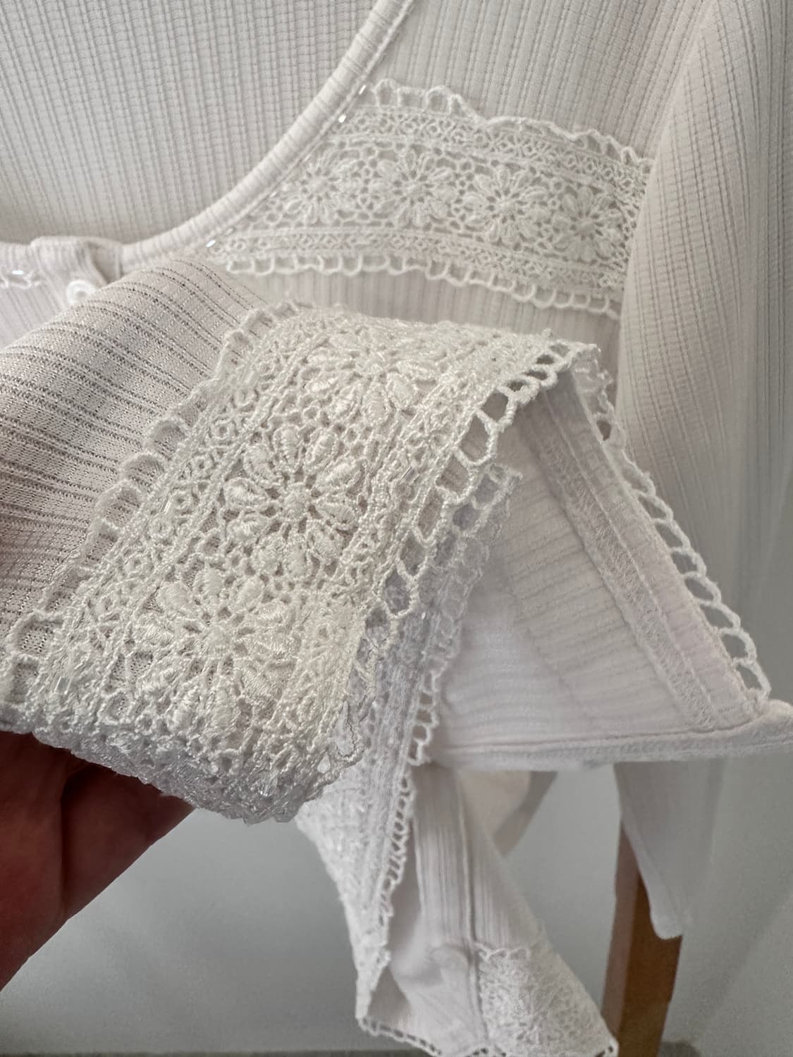 꾸레쥬 레이스 가디건 상품이미지5