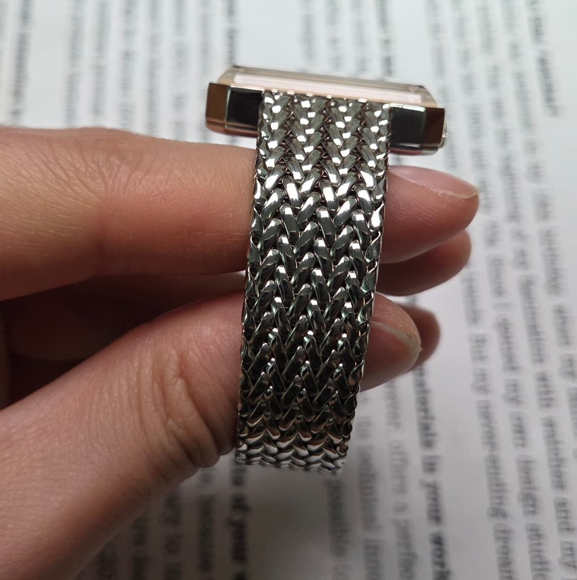 레어] 빈티지 오메가 드빌 사각탱크 샴골판 각유리 남성용 브레이슬릿 ve 상품이미지8