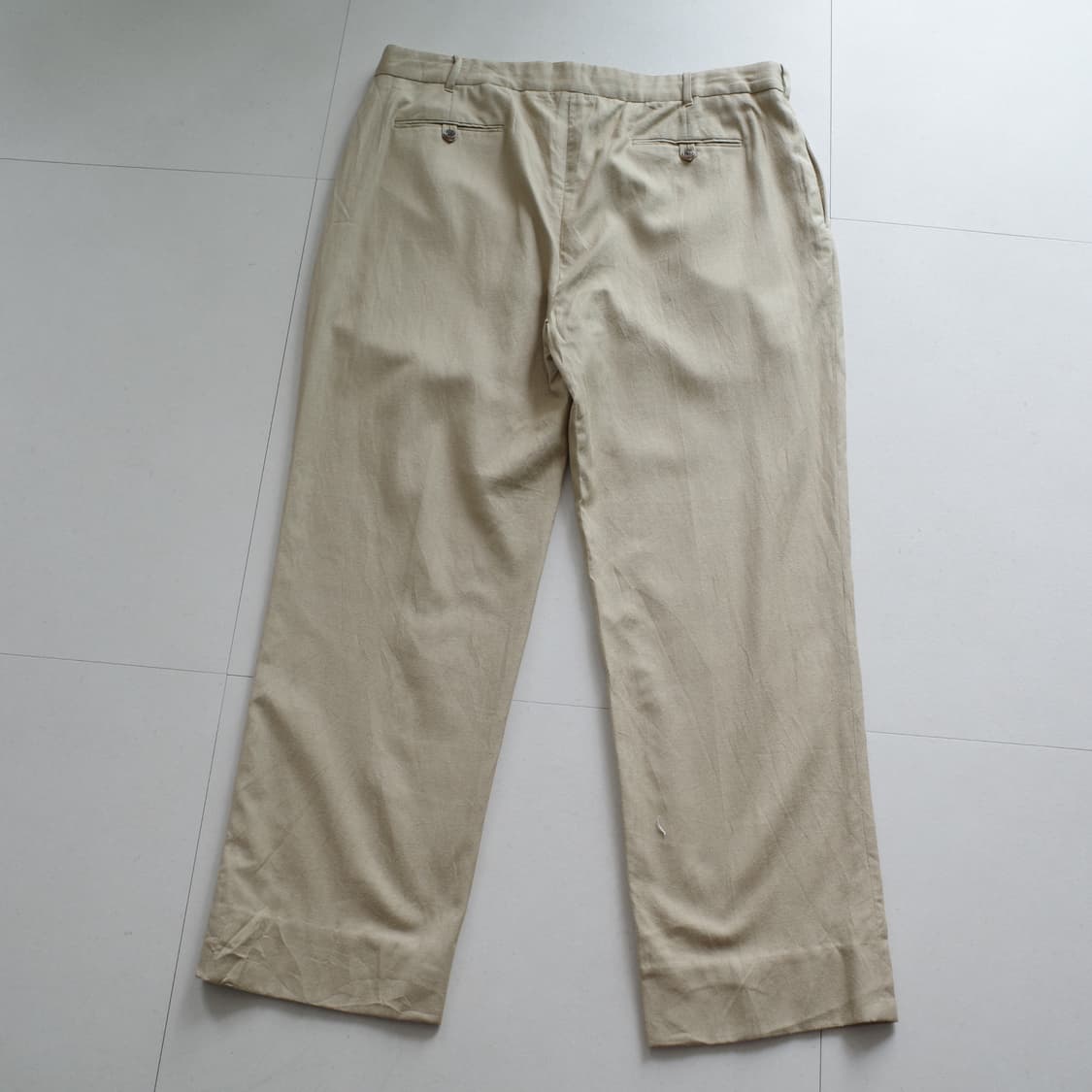 90s 폴로 골프 헤링본 HBT 투턱 실크 슬랙스 팬츠 상품이미지8