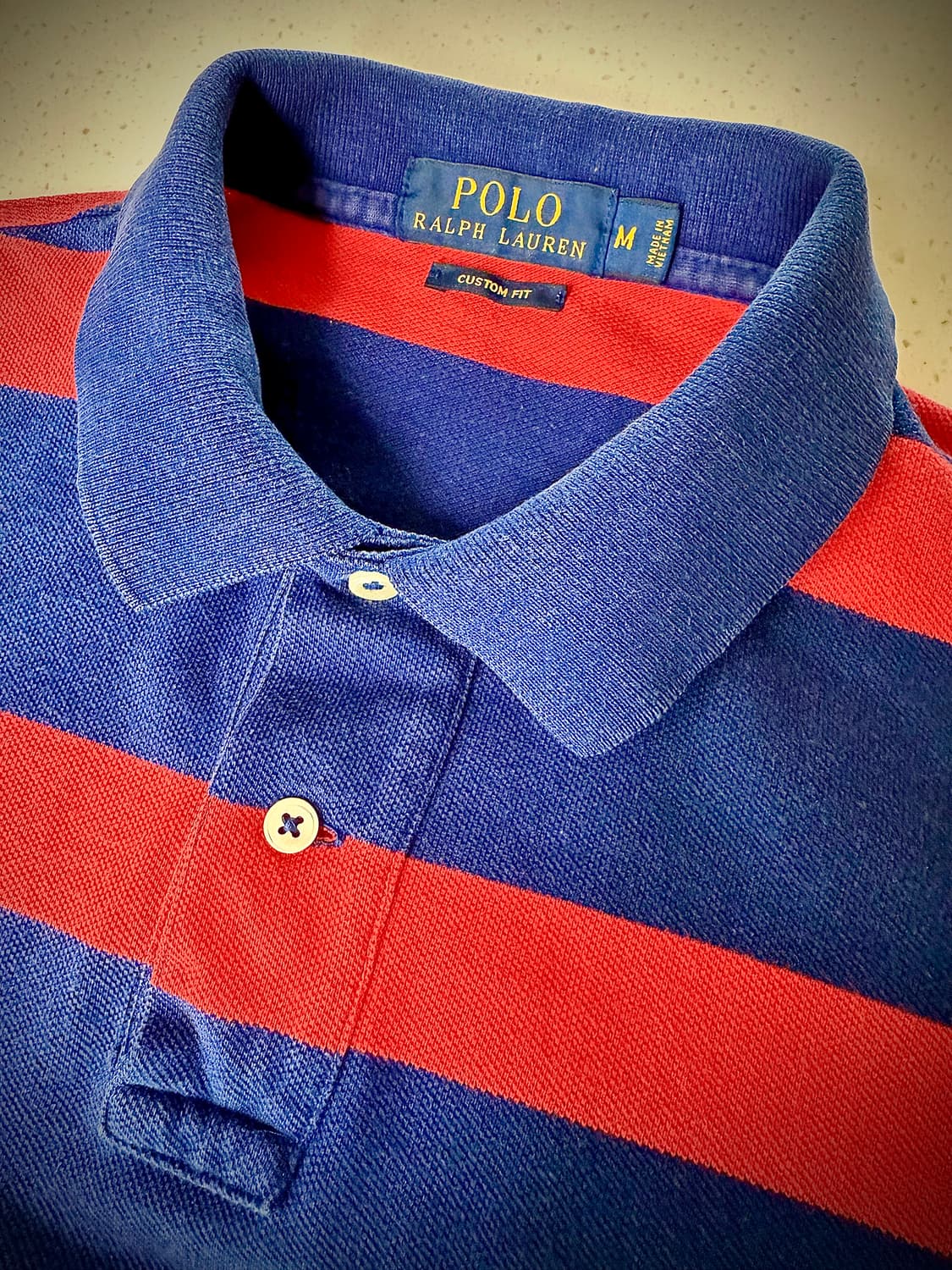 폴로 랄프로렌 스트라이프 피케 폴로 (Custom Fit) 상품이미지1