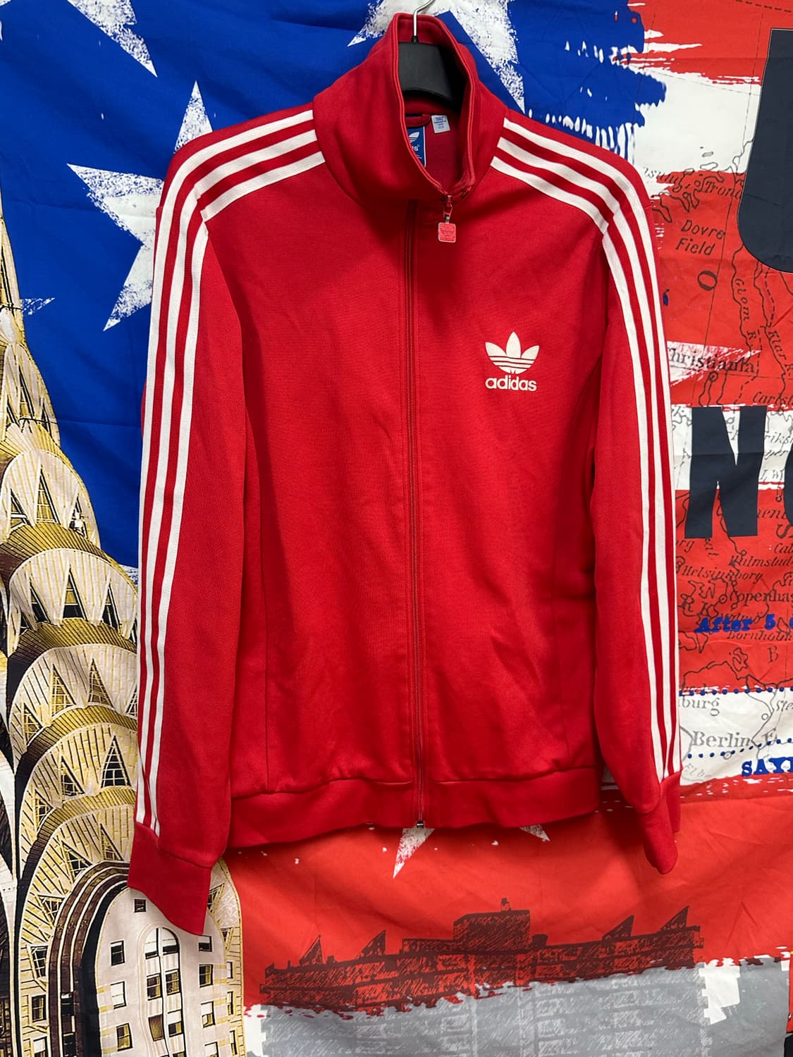 아디다스 레드 유로파 져지 트랙탑 2XL 110 상품이미지3