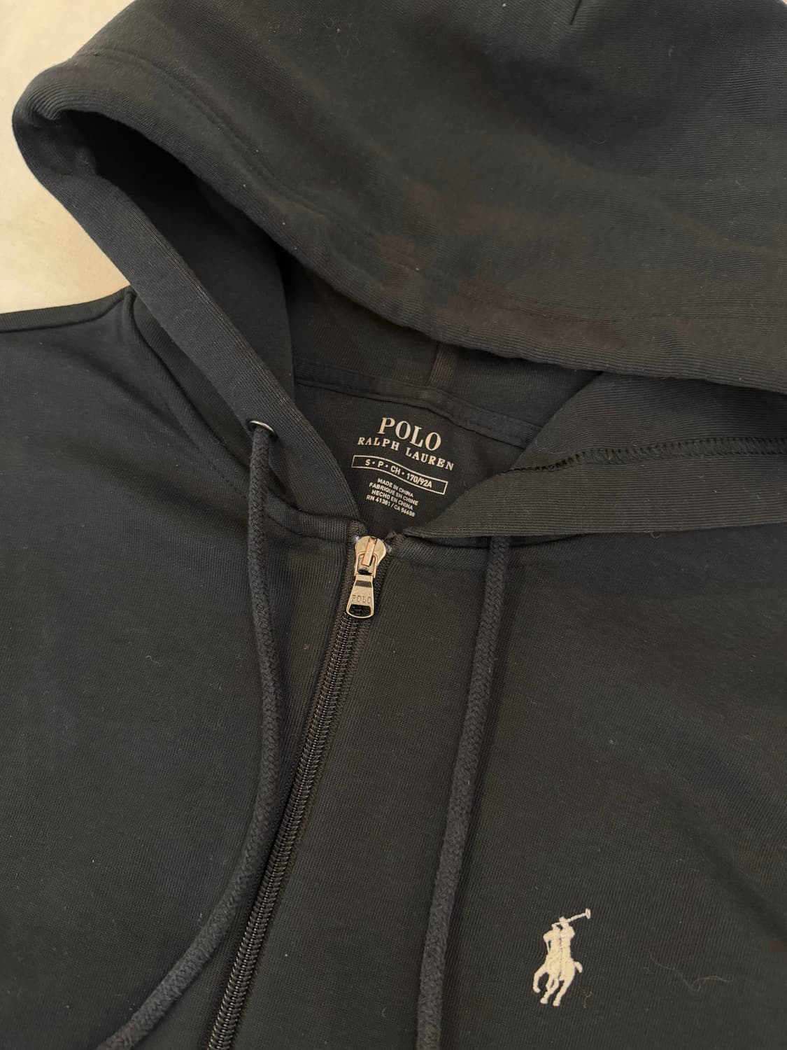 폴로 랄프로렌 신형 후드집업 블랙 상품이미지3