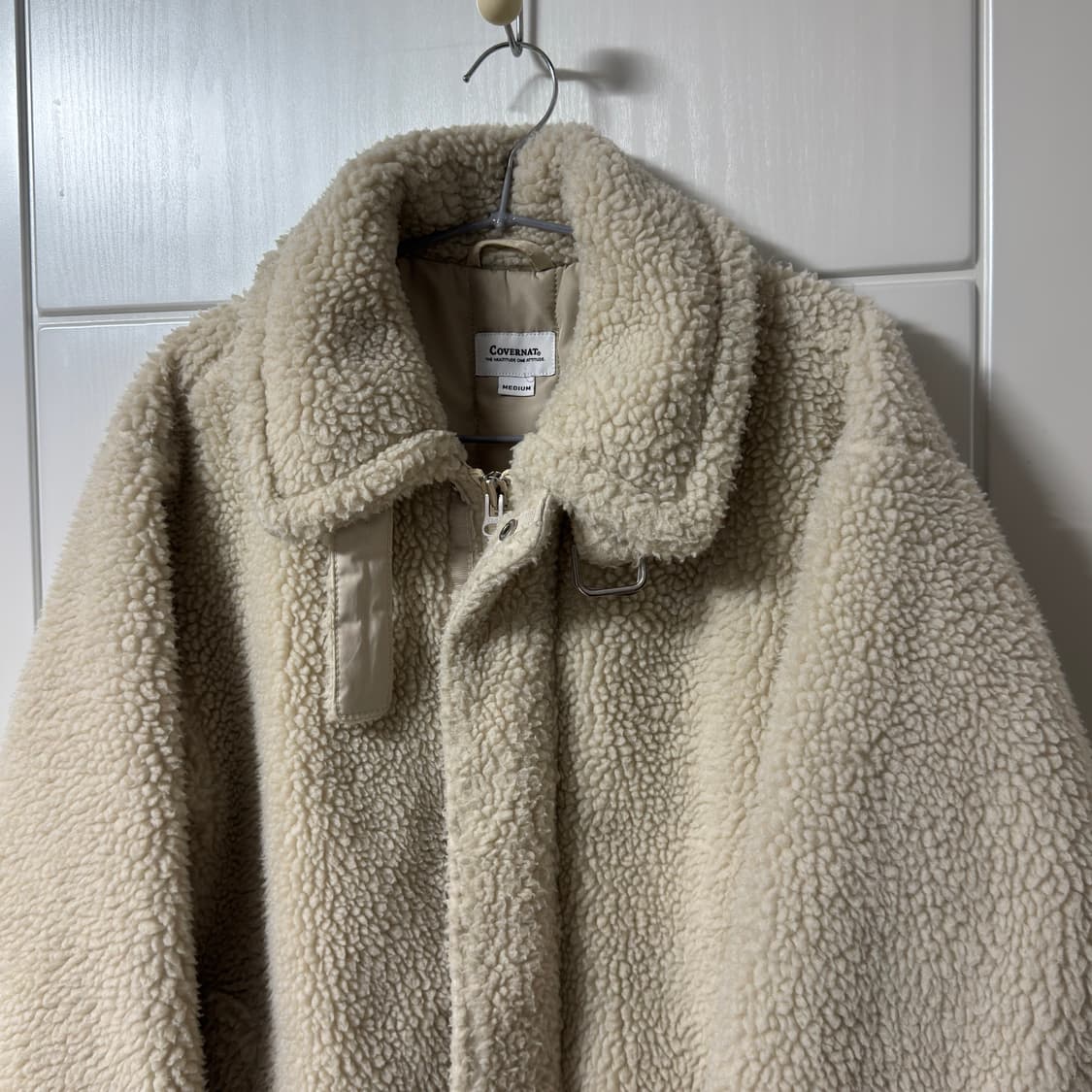 커버낫 보아 플리스 뽀글이 무통 자켓 상품이미지4