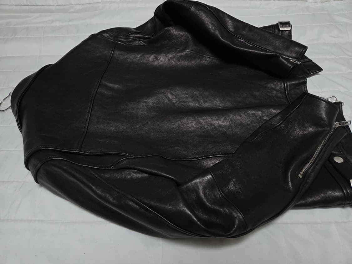 [48]느와르라르메스 더블라이더 양가죽자켓 블랙 약105 상품이미지7