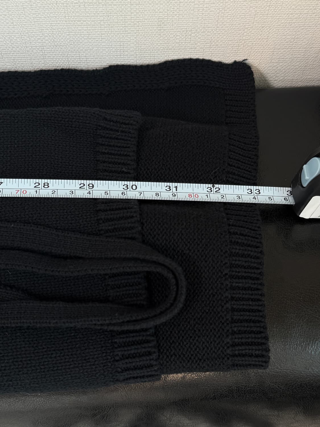 새상품) 에토스 회색/ 블랙 니트 랩 스커트 각각 상품이미지6