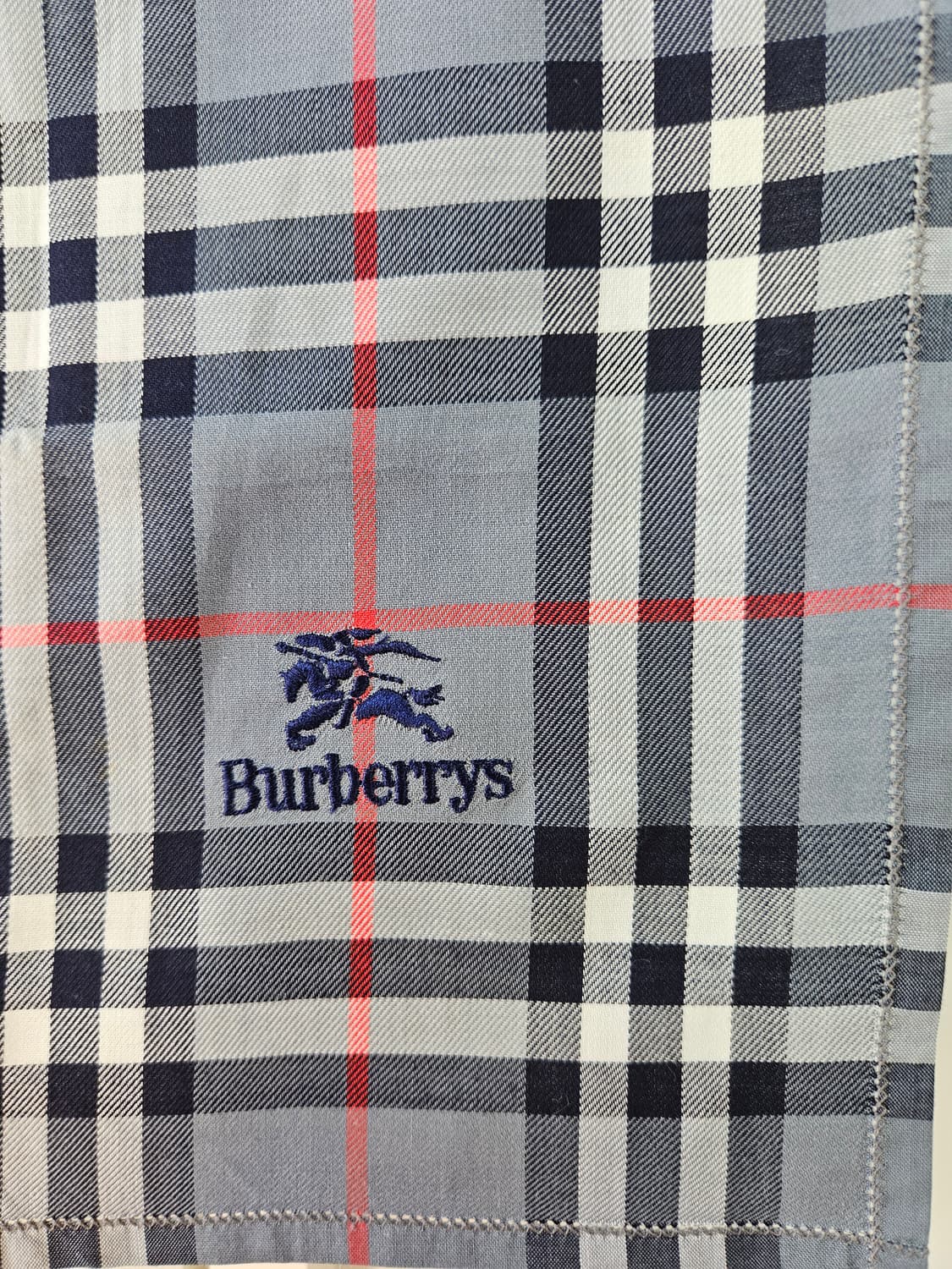 버버리손수건(Burberrys) 블루그레이 노바체 손수건 상품이미지2